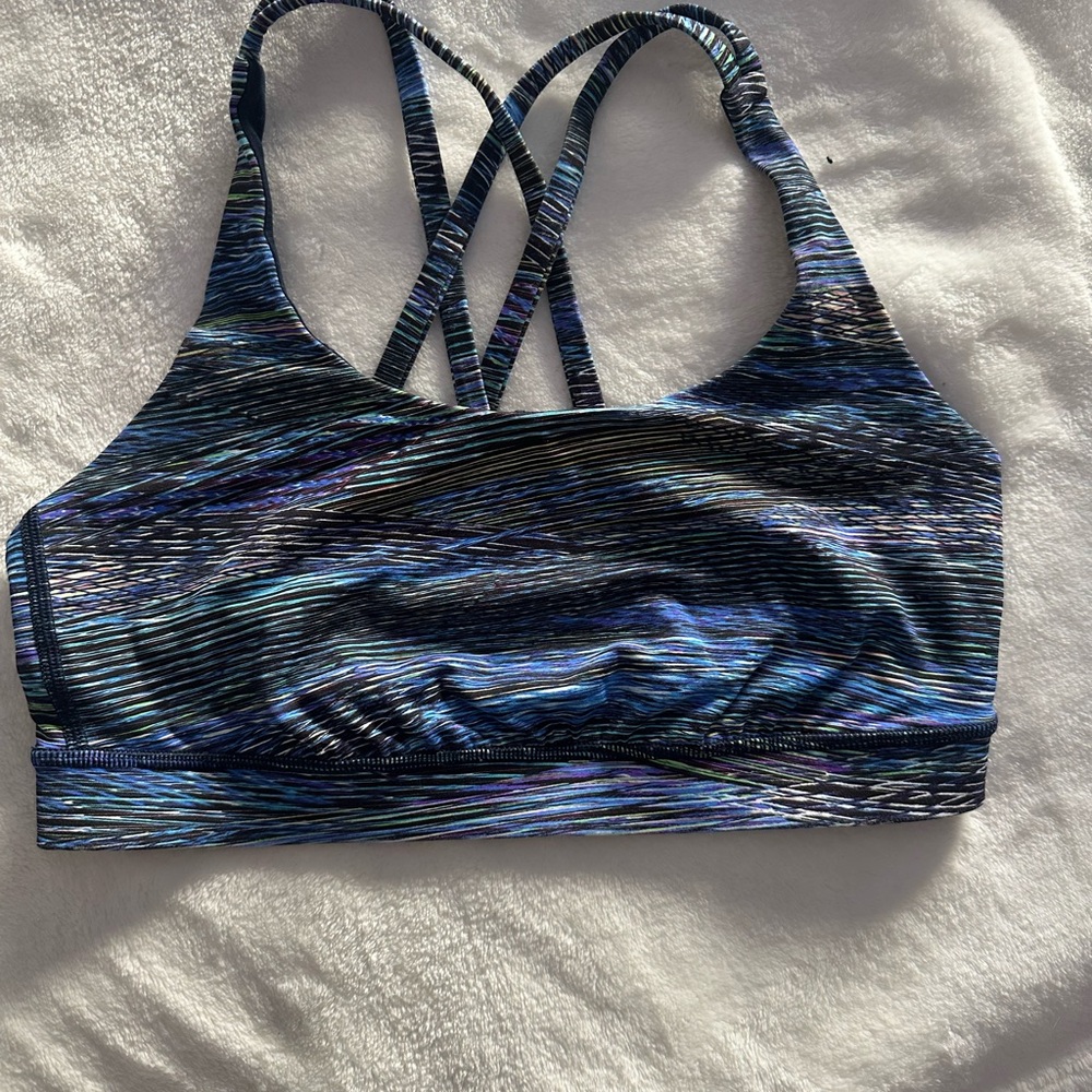 Lululemonenergy Bra Interconnect Blue View 3